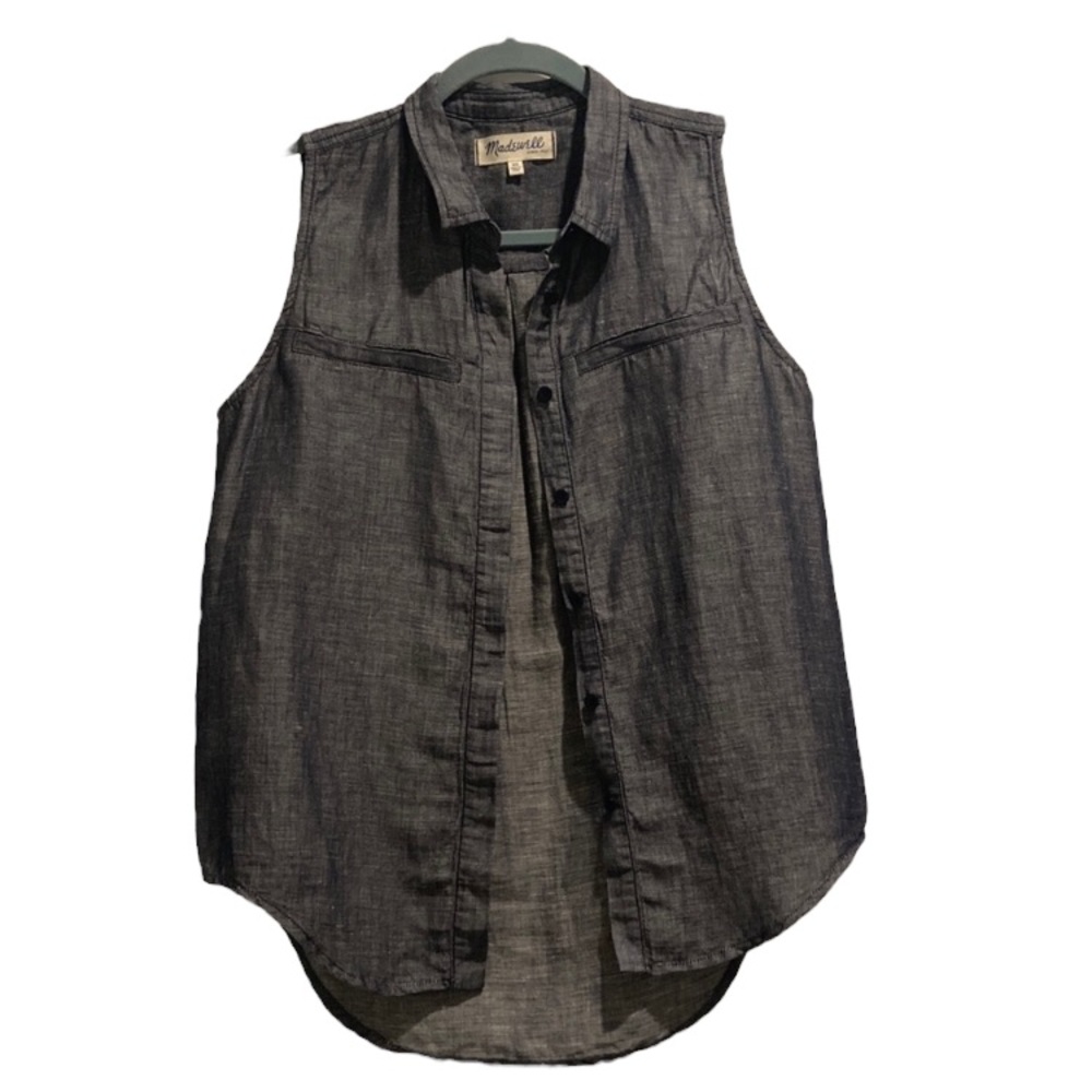 Madewell xs navy collared tank